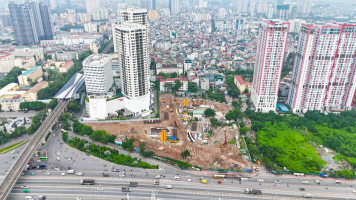 vị trí dự án Sun Feliza Suites (Sun Grand City Cầu Giấy) tại trung tâm quận Cầu Giấy, Hà Nội.