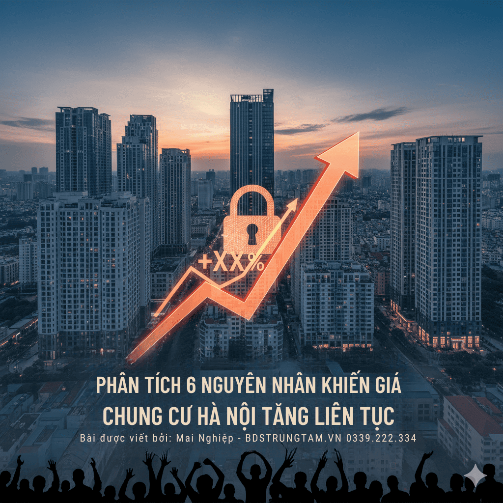 nguyên nhân giá chung cư Hà Nội tăng